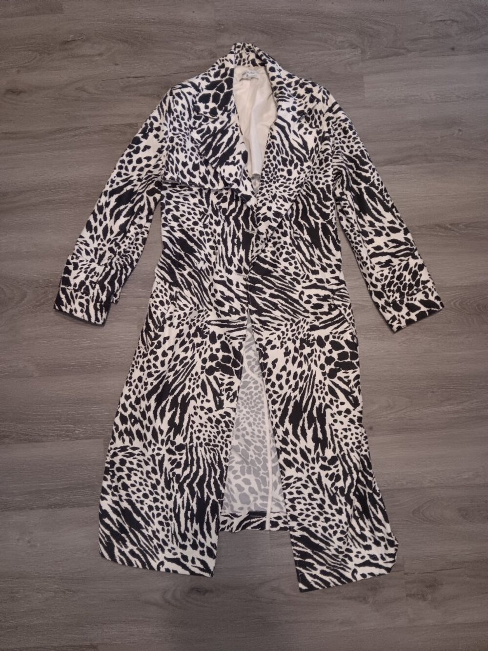 Sergio Hudson x Target Animal Print Strong Shoulder Trench Coat